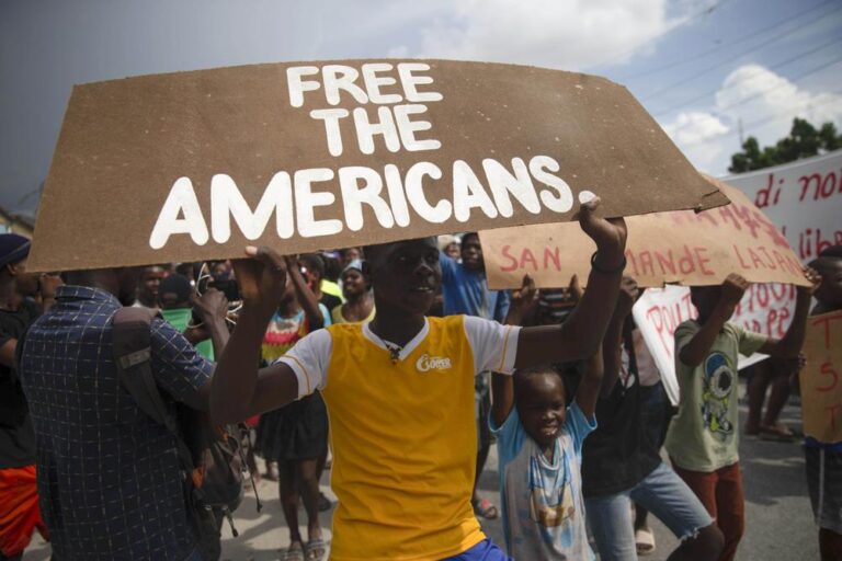 “Free the American” 17 Missionaries Kidnapped in Haiti