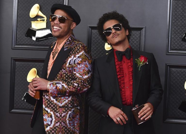 A list of nominees in top categories at the 64th Grammy Awards