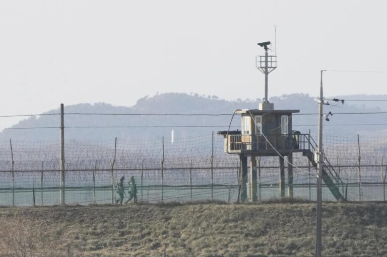 Unidentified person crosses fortified border into North Korea