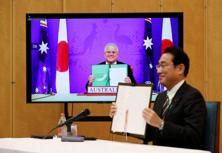 Japan, Australia sign defence pact for closer cooperation