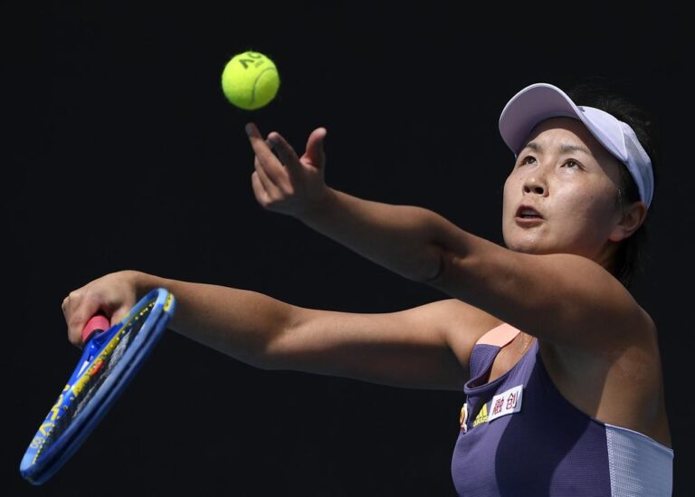 Peng Shuai emerges at Olympics, gives controlled interview