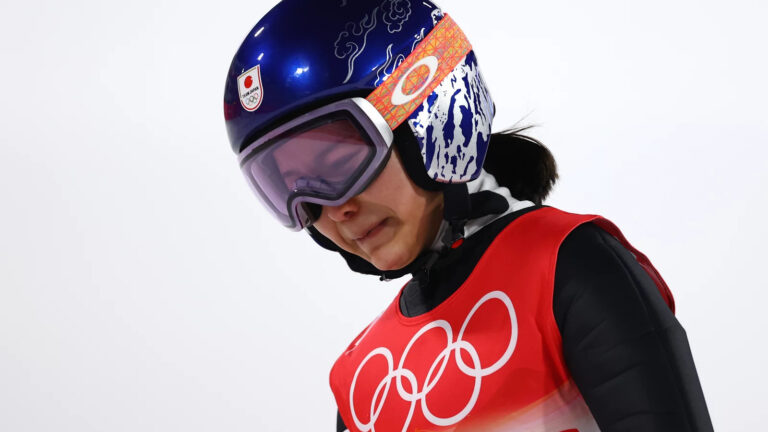 Five women ski jumpers are disqualified at the Olympics over their jumpsuits