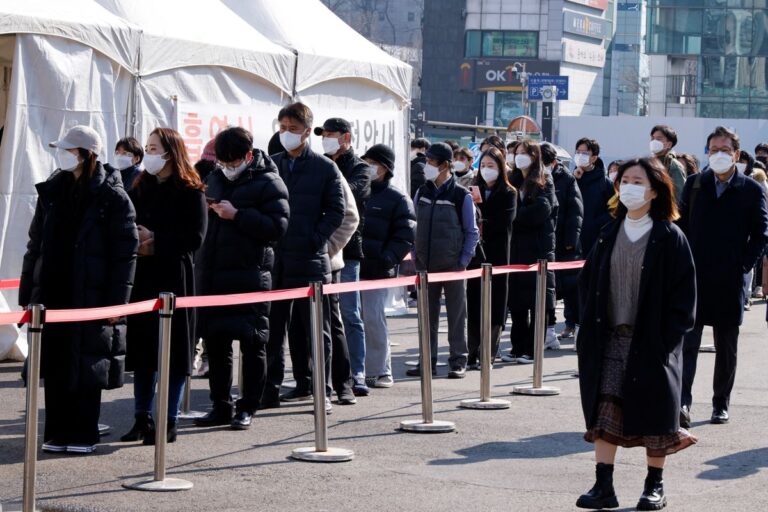South Korea reports record high 342,446 new daily COVID-19 cases