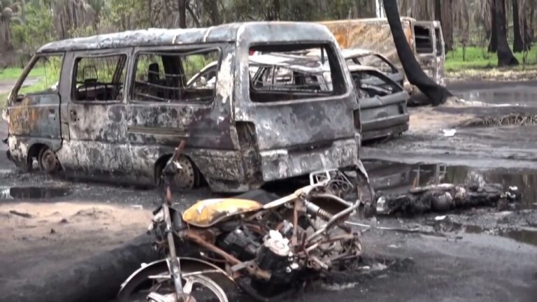 Explosion at illegal oil refinery kills 100 people in Nigeria