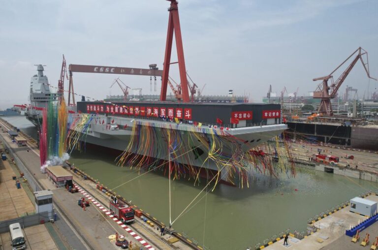 China launches a new generation aircraft carrier in naval milestone