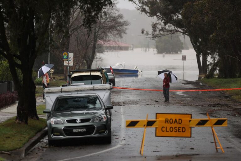 More than 85,000 either evacuated or face having to do so in Sydney even as heavy rains ease